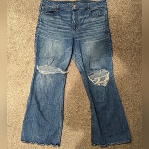 American eagle high rise artist flare jeans